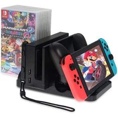 Imagem de Suporte Multifuncional Nintendo Switch Dock Carregador Stand