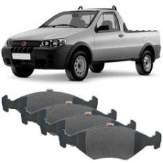 Imagem de Kit Pastilha Freio Fiat Strada 2003 A 2009 Dianteira Syl