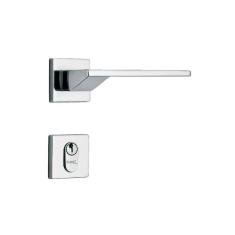 Imagem de Fechadura Externa Com Roseta Quadrada Design Squadro Cromada