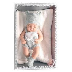 Imagem de Boneca Bebê Realista Baby So Lovely Grande Olhos Fechados 38cm 205-1 - Dorémi