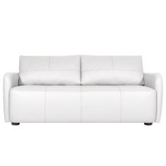 Imagem de Sofá Living 2 Lugares Sala de Estar 180cm Virtus L07 Couro Branco - Mpozenato