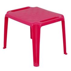 Imagem de Mesa Infantil de Plástico 46x50x64cm Rosa Donachica
