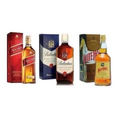 Imagem de Whisky Red Label 1 L + Ballantine's 1 L + White Horse 1 L
