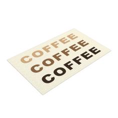 Imagem de Tapete Capacho de Cozinha Coffee Plus 60x40 Antiderrapante