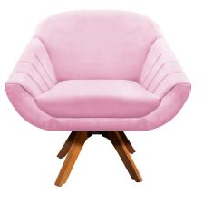 Imagem de Poltrona Giratória Giovana Suede  Bebê Base Madeira MM30 D'Rossi