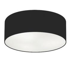 Imagem de Plafon Cilíndrico Md-3019 Tecido 80X15cm Bivolt Preto