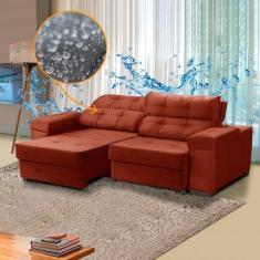 Imagem de Sofá 3 Lugares Reclinável Impermeabilizado Ravello 220 Cm Retrátil Vel