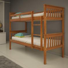 Imagem de Beliche Solteiro Cama Dupla Madeira Maciça E Mdf Totalità
