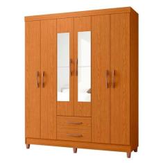 Imagem de Guarda Roupa Âmbar Solteiro 6 portas com Espelho Albatroz Moveis