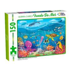 Imagem de Jogo de Quebra Cabeça com 150 Peças Fundo do Mar Polvo Cavalo Marinho Tartaruga Pais & Filhos