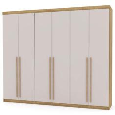 Imagem de Guarda Roupa Casal 276cm 3 Gavetas Dubai Majestic Nature/Fendi - Vlr M