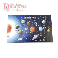 Imagem de Sistema Solar Em Tabuleiro Jogo De Encaixe Cognitivo Planeta - Drackma