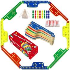Imagem de Jogo de tabuleiro Medikaison Colorful Jokers and Marbles para 2-8 joga