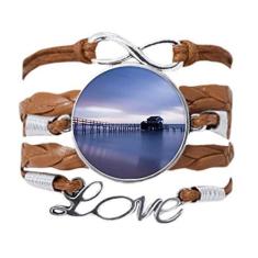 Imagem de DIYthinker Pulseira Ocean House Water Science Nature Picture Bracelet Love Chain Ornament Wristband Gift