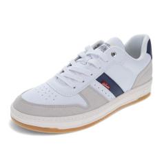 Imagem de Levi's Tênis masculino Drive Lo, Branco/Natural/Vintage Índigo, 39