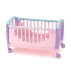 Imagem de Berço Balanço P/ Boneca Bebê Reborn 55 Cm Cor Rosa
