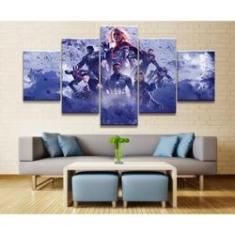 Imagem de Quadro Decorativo Vingadores10 5 peças 130x65 cm em tecido