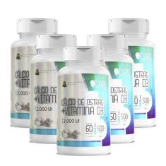 Imagem de CÁLCIO DE OSTRAS C/VITAMINA D3-500MG (60 Cápsulas) +CAPS (5)