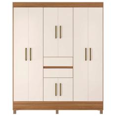 Imagem de Guarda Roupa Casal 08 Portas 82060 Amendola Off White Demobile Amendola Off White