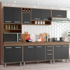 Imagem de Poliman Móveis - Cozinha Compacta 5 Peças, Balcão e Tampo Barcelona Poliman Móveis