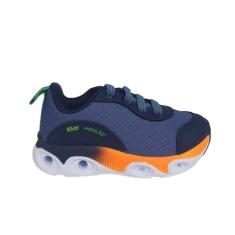 Imagem de Tênis Kidy Energy Impulso Infantil Marinho Laranja