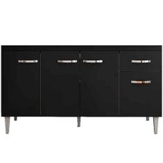 Imagem de Balcão de Pia para Cozinha 150 cm Graziela 4 Portas 1 Gaveta