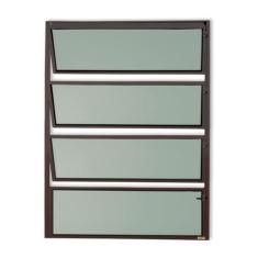 Imagem de Janela de Alumínio Basculante 80x80cm Vidro Mini Boreal Master Brimak