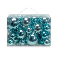 Imagem de Enfeites banhados a bolas de Natal AMS Tree Collection 40ct