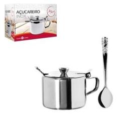 Imagem de Açucareiro Com Colher Em Aço Inox