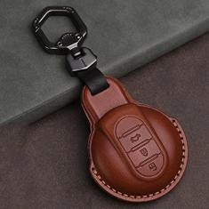 Imagem de Capa para porta-chaves do carro, capa de couro inteligente, adequado para MINI Cooper Clubman Countryman F54 F55 F56 F57 F60, porta-chaves do carro ABS inteligente para chaves do carro