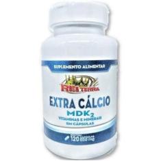 Imagem de Extra Cálcio Mdk2 Magnesio, Vitamina K2 + Vitamina D 500Mg 120 Cáps -