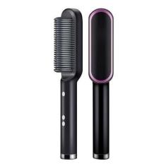 Imagem de Chapinha Escova Pente Cabelo Alisadora Elétrico Bivolt - Ijack Liu