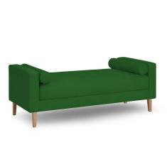 Imagem de Recamier Berlim 1,20m Suede Verde - Inova Decorações