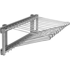 Imagem de Calceiro Deslizante para Guarda Roupas com 12 Varetas Giosul em Aço Cromado