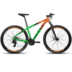 Imagem de Bicicleta Aro 29 GTS Full 24 Marchas Freios a Disco - GTS Feel, Laranj