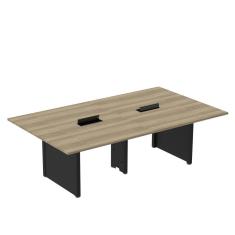 Imagem de Mesa de Reunião 2400x1200 Mrcpb2412pp Noce Naturalle/Preto