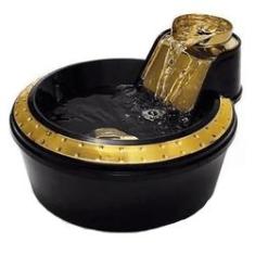 Imagem de Fonte Bebedouro Premium PetLon Para Cães e Gatos Preto com Ouro 110V