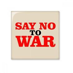 Imagem de Decalque de cerâmica brilhante Say Não to War World Love Peace World