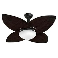 Imagem de Ventilador de Teto Jet Aspen Venti-Delta Preto Rattan Marrom 220V