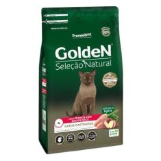 Imagem de Ração Golden Seleção Natural Para Gatos Castrados Sabor Frango Com Bat