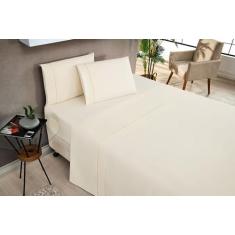 Imagem de Jogo De Cama Casal Padrão 4 Peças Ponto Palito Coleção Elegance - Feir