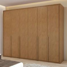 Imagem de Guarda-Roupa Casal Imperatore 6 Portas 6 Gavetas 100% Mdf 81668.282 Amêndoa Clean - Móveis Lopas
