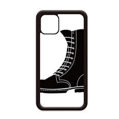 Imagem de Botas masculinas pretas de cano alto padrão para iPhone 12 Pro Max capa para Apple Mini Mobile Case Shell