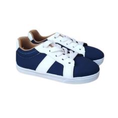 Imagem de Tênis Masculino Infantil Sapatênis Casual Menino Confortável Azul Ou P