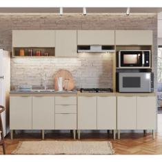 Imagem de Cozinha Modulada 5 Peças 11 Portas 2 Gavetas Carol - Móveis Cadorin