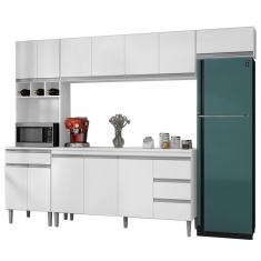 Imagem de Cozinha Modulada 5 Peças 281 Cm Andreia Branco Reajl Branco