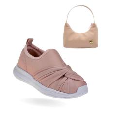 Imagem de Tênis Feminino Infantil Escolar Casual Esporte Tamanho Tam 23 ao 34 - Tênis e Bolsinha➕-Feminino