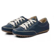 Imagem de Tênis Casual Em Couro Ec Shoes Com Cadarço Sola Borracha E Costura Man