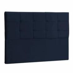Imagem de Cabeceira Queen Jordania 160 CM Suede  Marinho - D A Decor