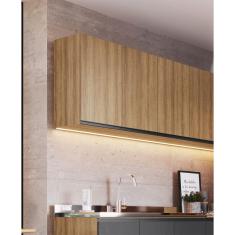 Imagem de Armário Aéreo Cozinha 120 Cm 3 Portas 2 Prateleiras Quiditá